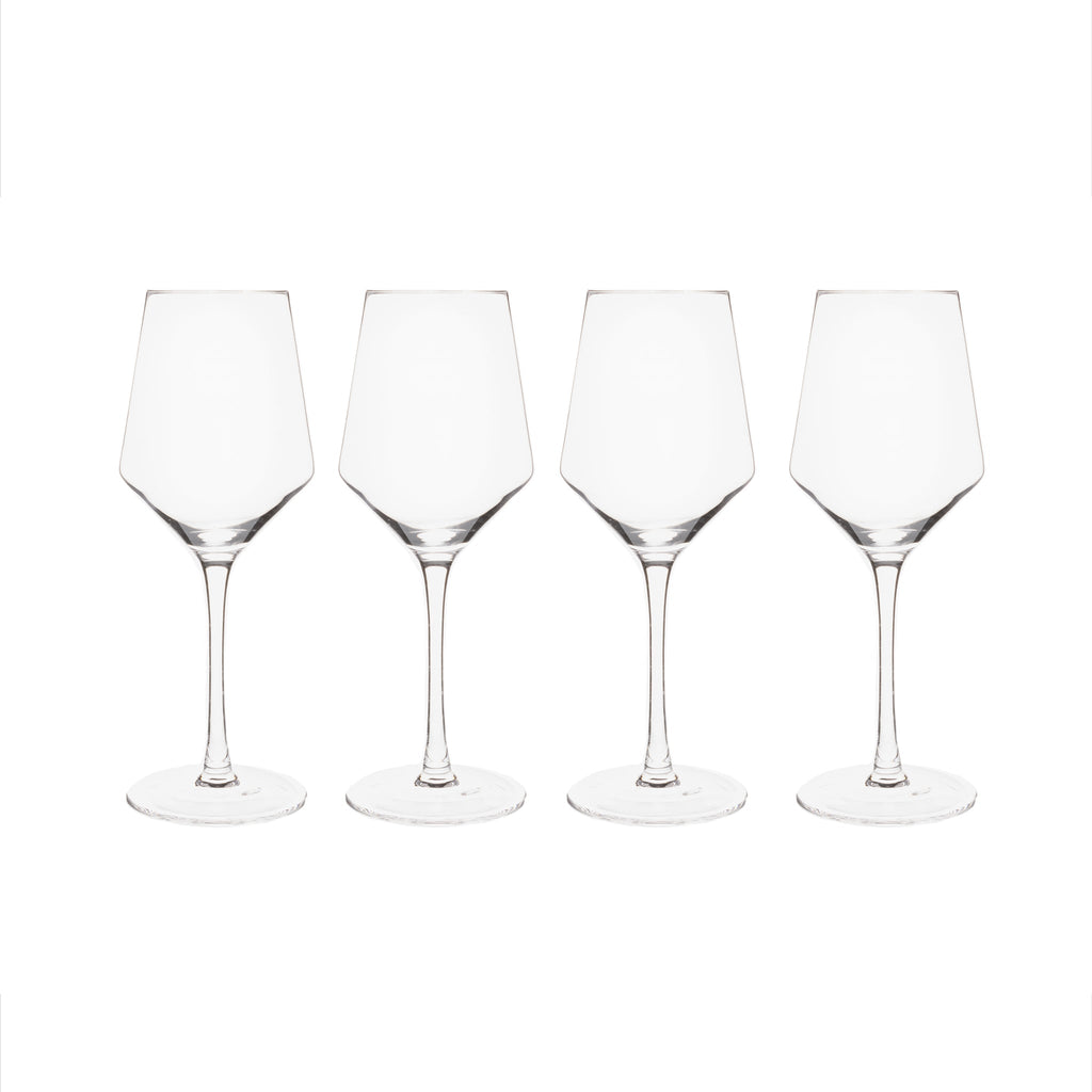 Set of 4 White Wine Glasses - 14 Oz