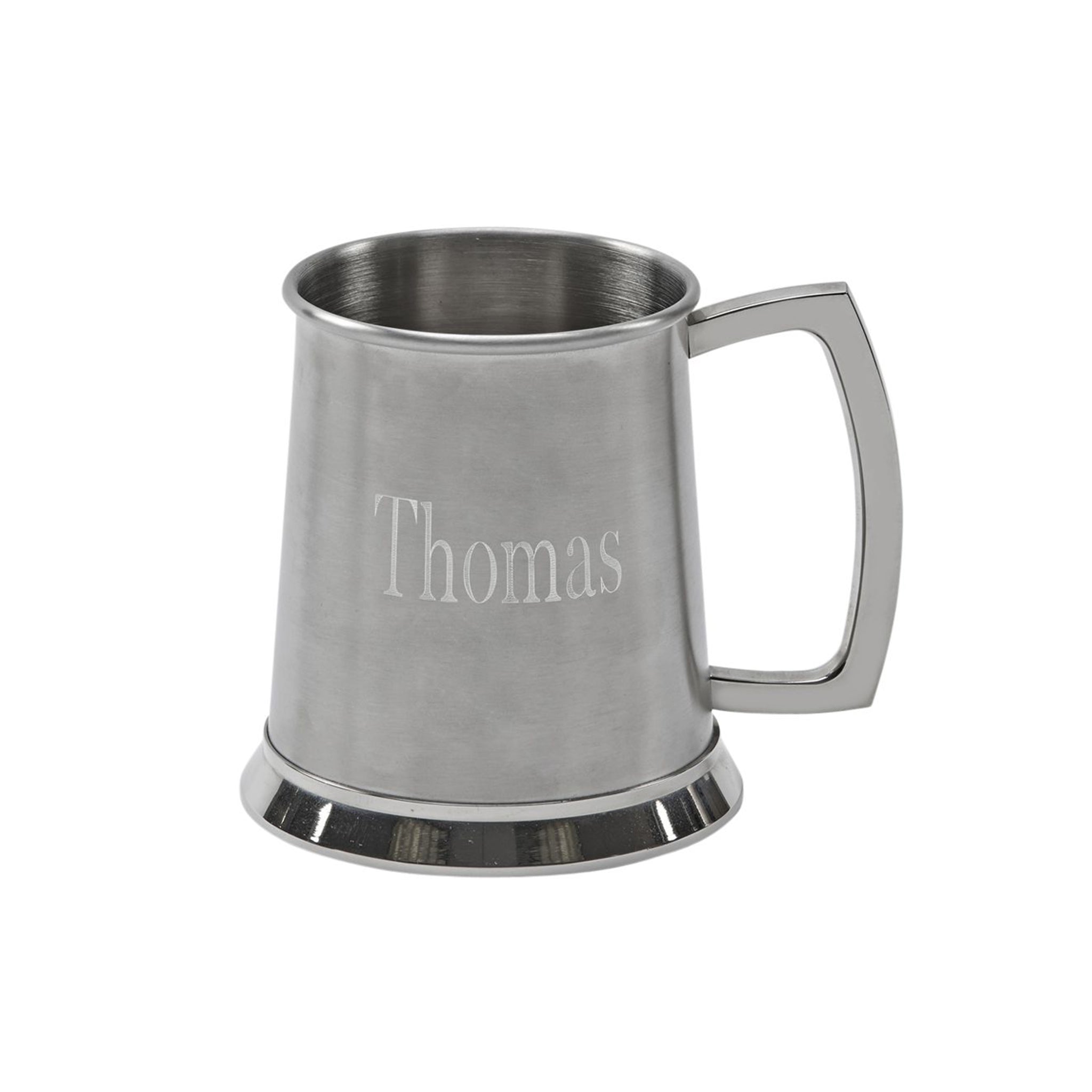 Stainless Steel Tankard with Satin Matte Finish - 20 oz