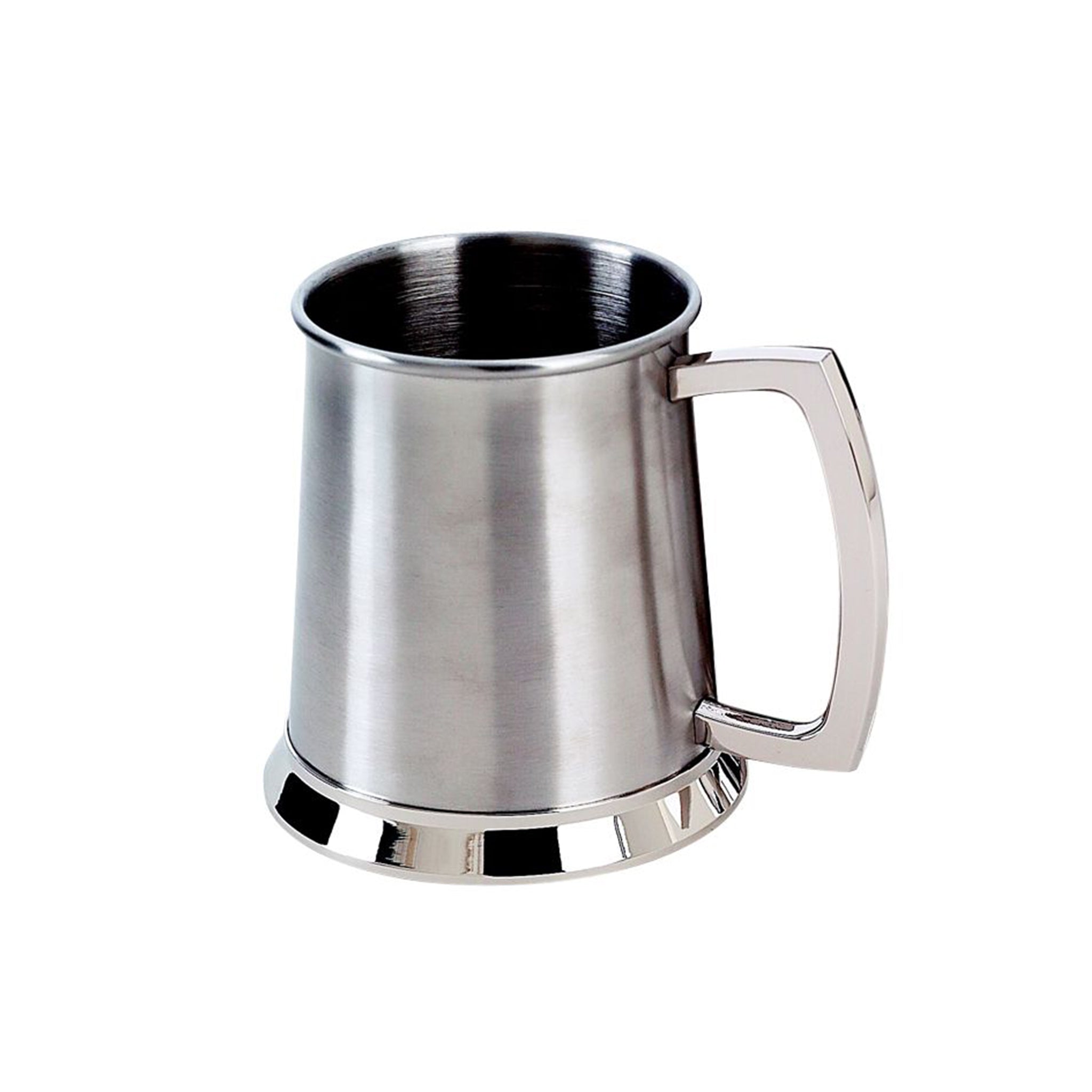 Stainless Steel Tankard with Satin Matte Finish - 20 oz