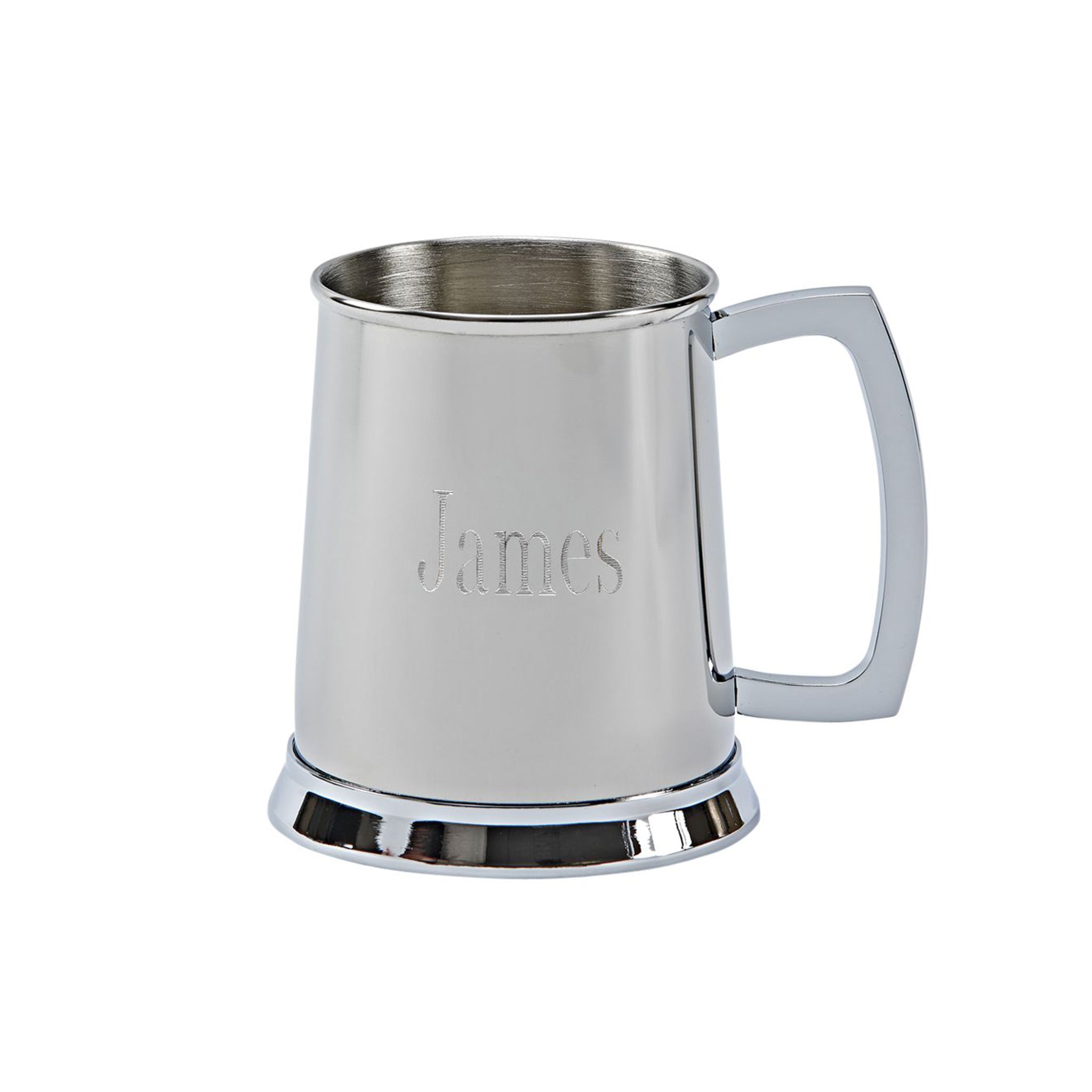 Stainless Steel Tankard with Bright Polished Finish - 20 oz