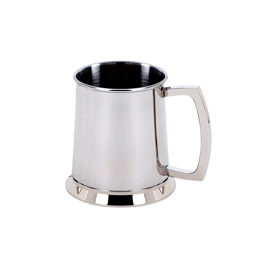 Stainless Steel Tankard with Bright Polished Finish - 20 oz