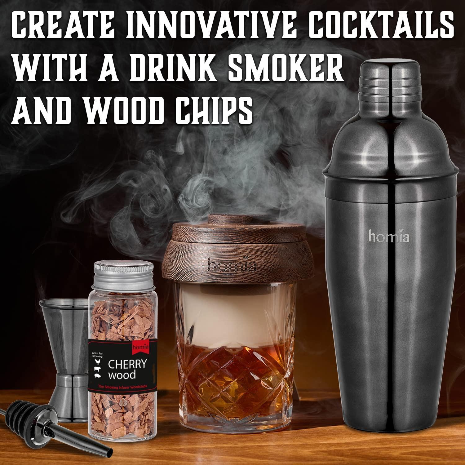 Bartender Kit with Pine Stand Bar Set with Cocktail Shaker Bartending