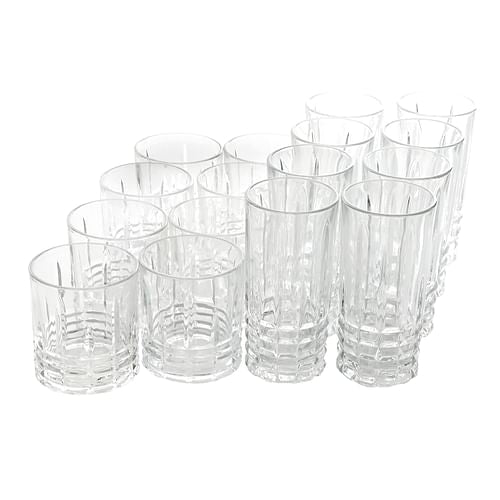 Gibson Home Jewelite 16 Piece Tumbler and Double Old Fashioned Glass