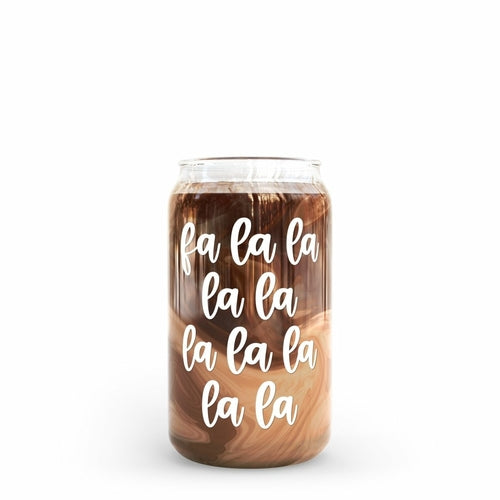 16 oz Beer Can Glass |  FA LA LA LA LA LA LA LA LA LA