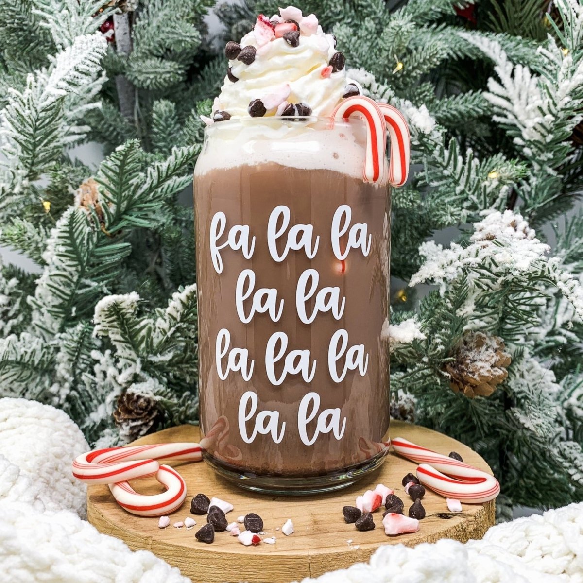 16 oz Beer Can Glass |  FA LA LA LA LA LA LA LA LA LA