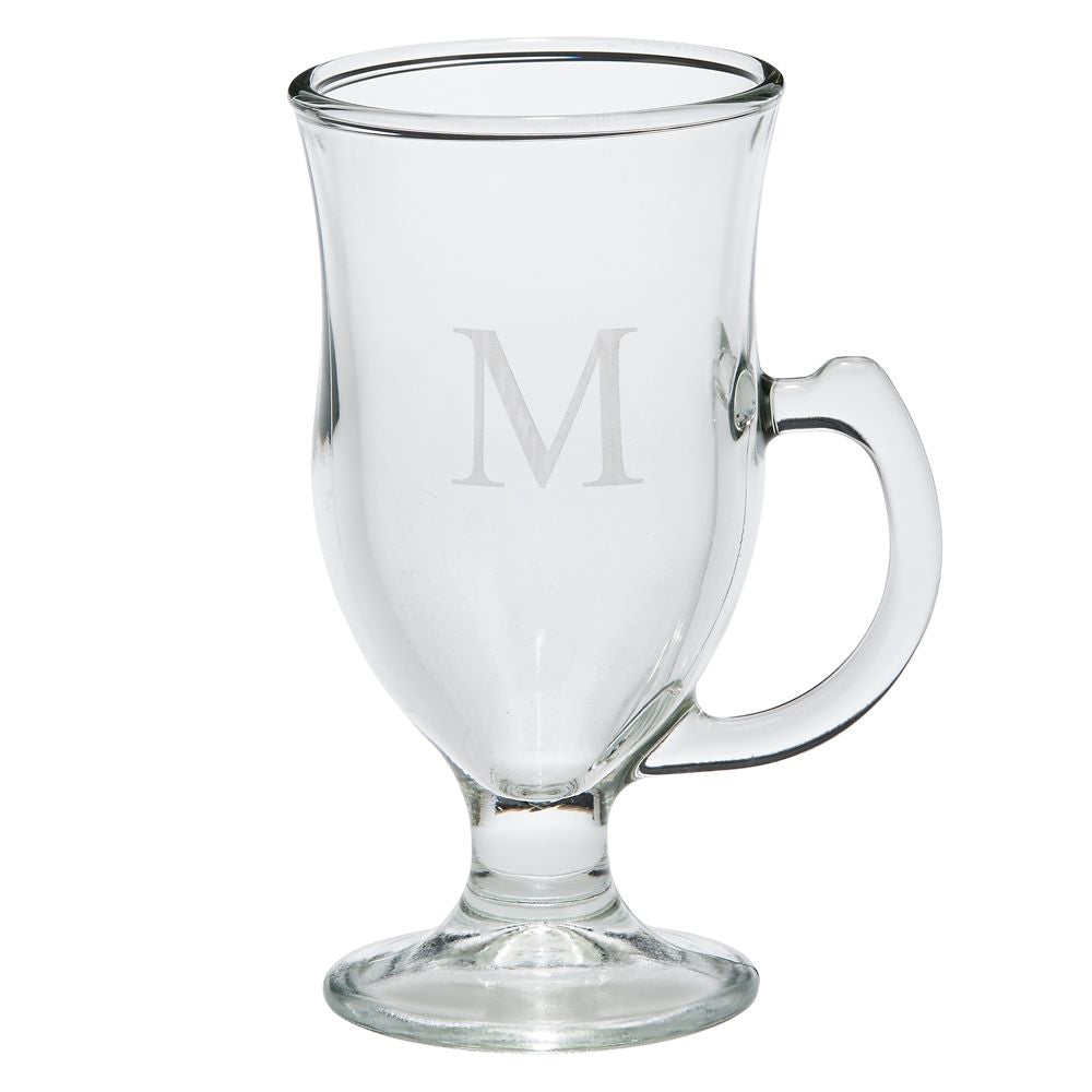 12 Glass Irish Coffee Mugs - 8 Oz