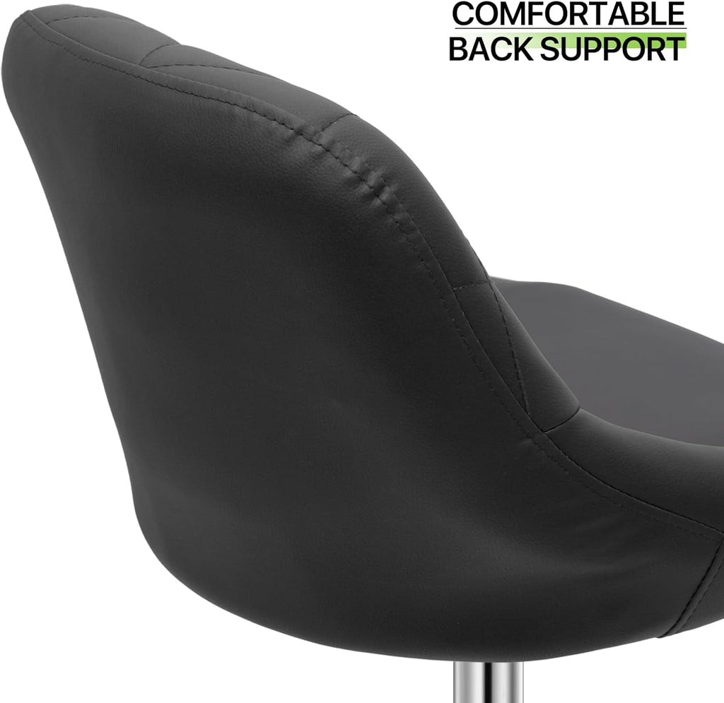 Bar Stools Set of 2, Adjustable Counter Height Swivel Barstools Modern