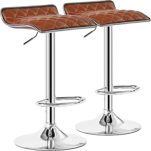 Adjustable Bar Stools Set of 2, Bar Height Stools for Kitchen Counter