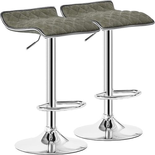 Adjustable Bar Stools Set of 2, Bar Height Stools for Kitchen Counter