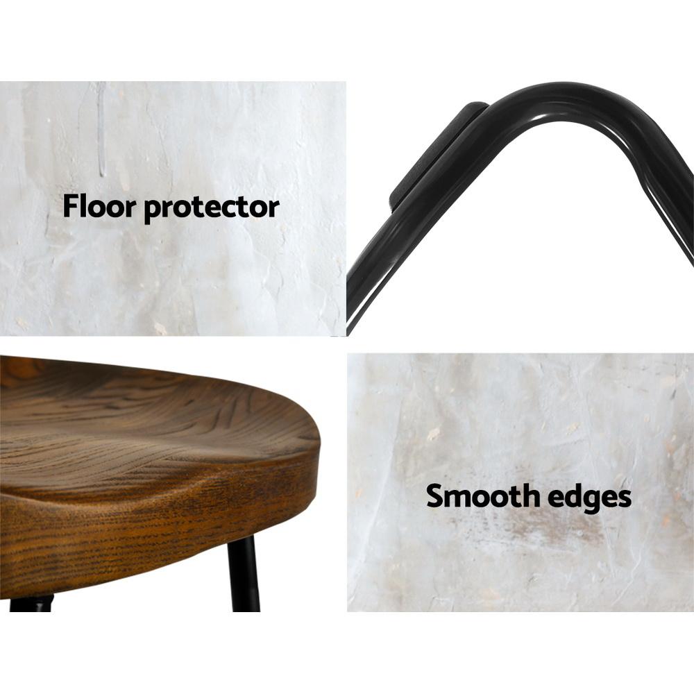 Artiss 2x Bar Stools Tractor Seat 65cm