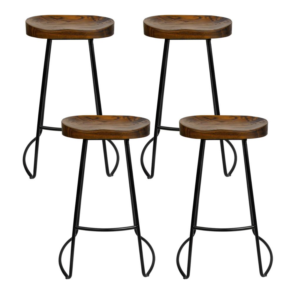 Artiss 4x Bar Stools Tractor Seat 65cm