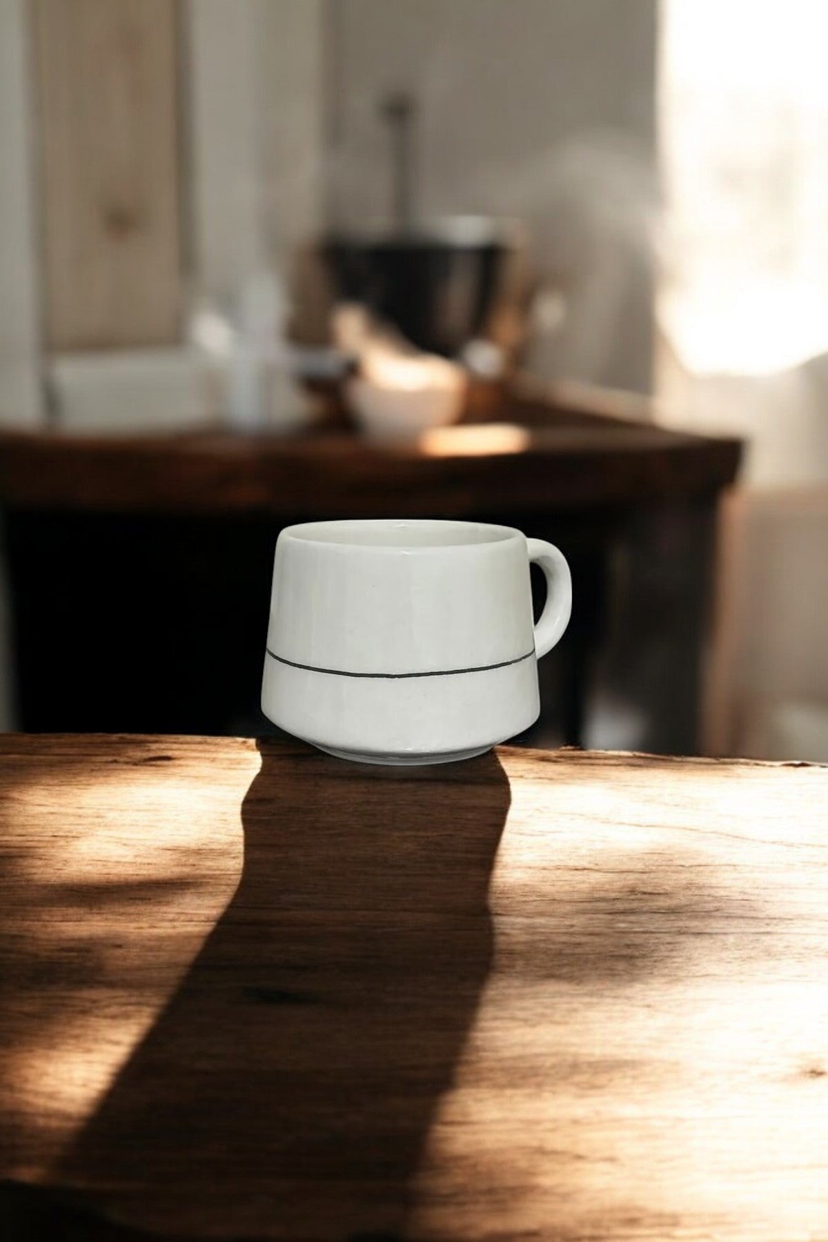 Handmade Ceramic Heart Mug for Valentine’s Day Gift